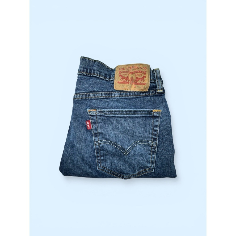 Levis 511 Slim fit stretch jeans medium wash Men's 34x32